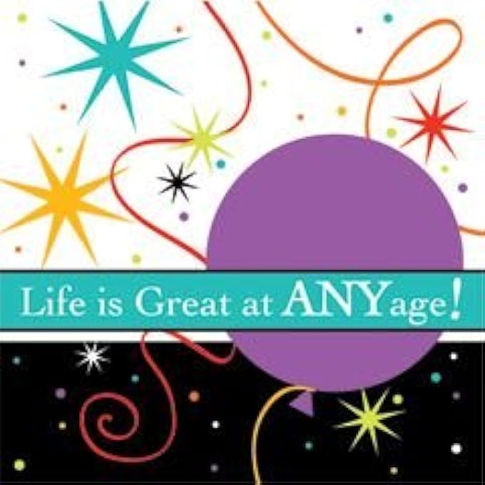 LIFE IS GREAT 3-PLY BEVERAGE NAPKINS 16 PIECES